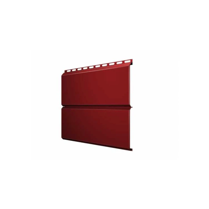 Металлический сайдинг Grand Line ЭкоБрус 0.45 мм PE с пленкой RAL 3011 коричнево-красный